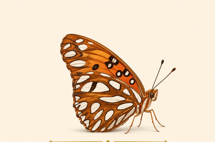 Gulf Fritillary butterfly