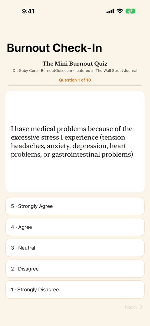 Burnout Check-In