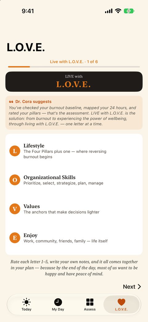 Live with L.O.V.E.