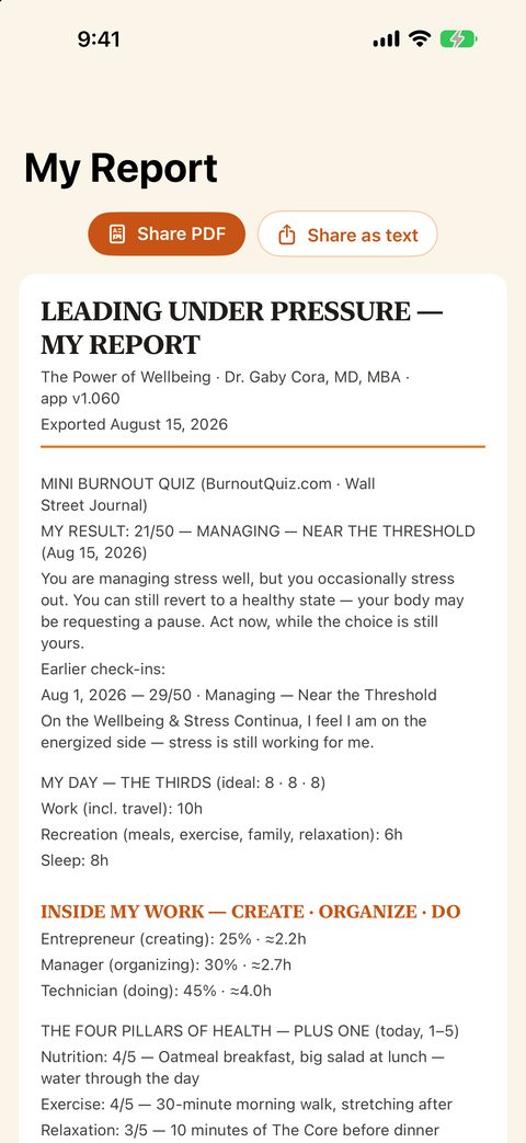 My Report